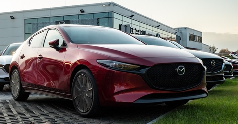 brand new red japanese mazda