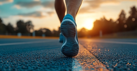 A runner&#x27;s foot