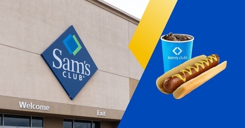 Sam&#x27;s club store exterior and featured item