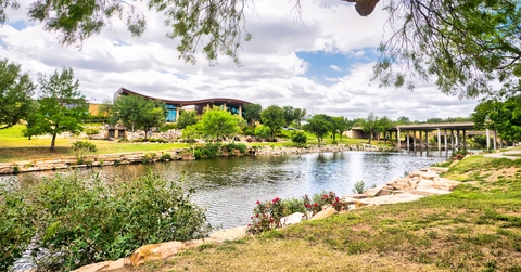 tranquil river in san angelo