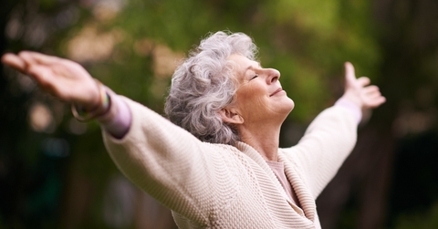 A happy senior