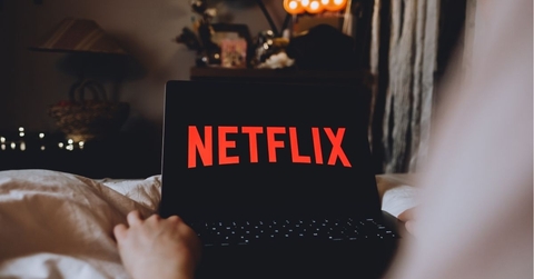 Person watching Netflix 