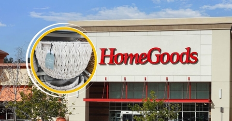 HomeGoods store exterior and featured item