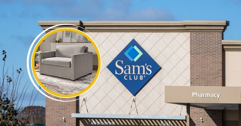 Sam&#x27;s club store exterior and featured item