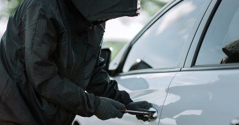 stealing a vehicle on the road