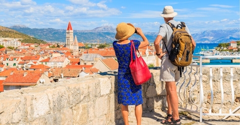 Older Couple Traveling