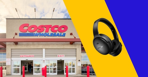 costco header with Bose headphones