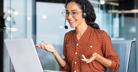 online meeting with colleagues