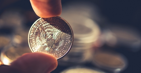 silver coin american half dollar