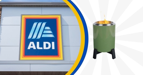 Aldi store logo and featured item