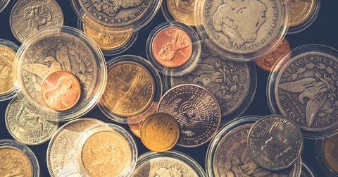 plenty of collectible coins 