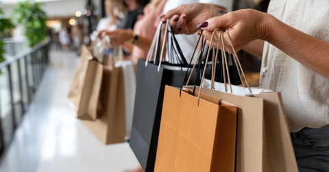 showcasing designer shopping bags 