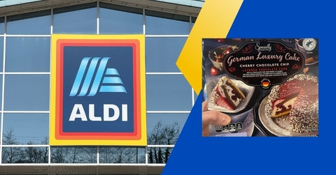 Aldi template with german chocolate cake