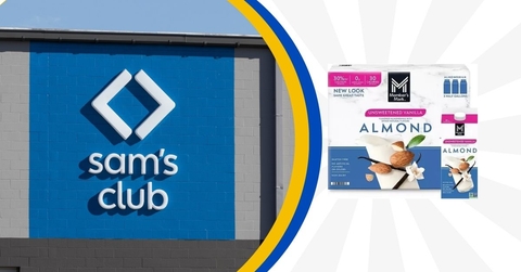 Sam&#x27;s Club template with Almond Milk