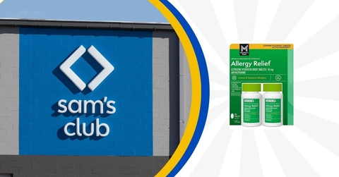 Sam's Club template with allergy relief