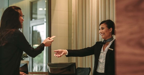 hotel bill with a credit card