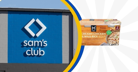 Sam's club store logo and featured item