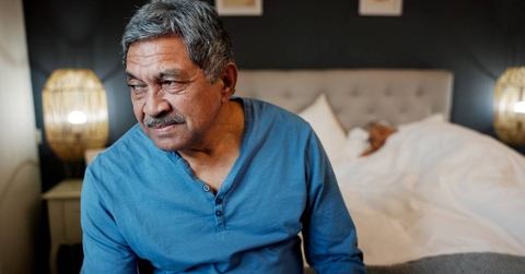 Senior man looks annoyed