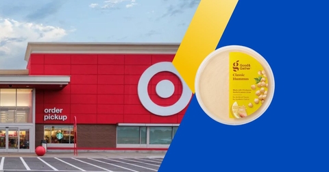 Target store with Good and Gather Classic Hummus
