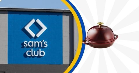 Sam&#x27;s club store exterior and featured product