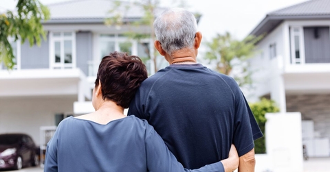 older couple looking at home