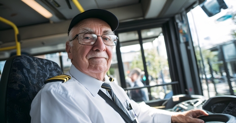 senior bus driver