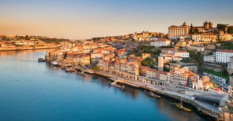 skyline of porto portugal