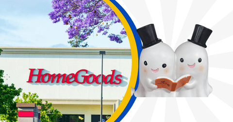 Homegoods store and ceramic ghosts