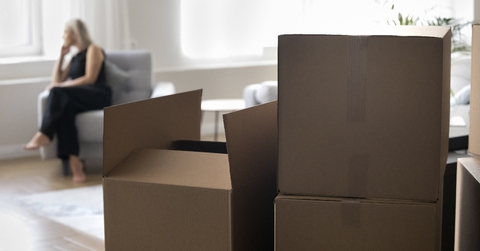 A set of moving boxes