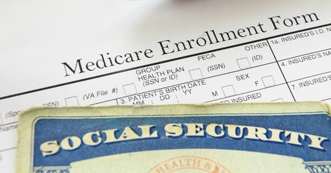 social security card and medicare enrollment form