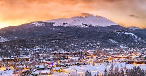 aerial view breckenridge colorado