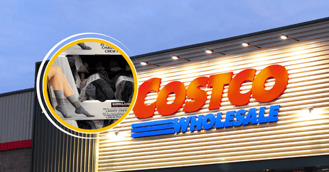 Costco store and Kirkland Signature socks