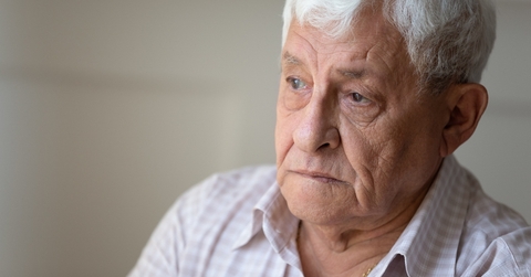 An old man concerned