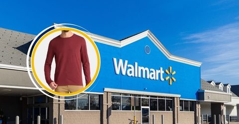 Walmart store with long sleeve shirt