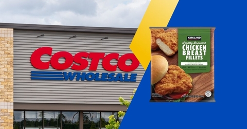 Costco storefront with chicken breast fillets