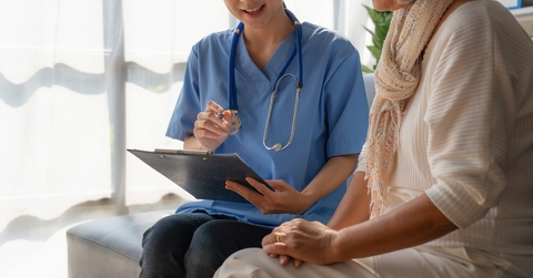 A doctor and patient