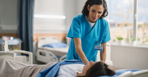 A nurse with patient