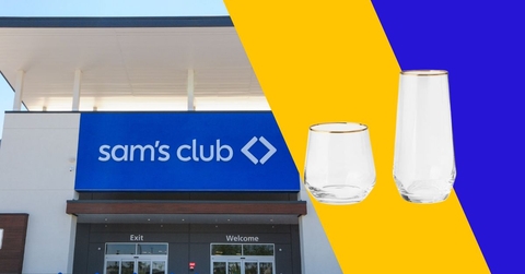 sam&#x27;s club storefront and gold rimmed glasses