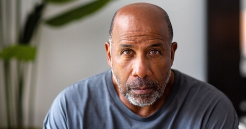 serious looking older man