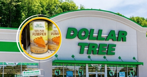 Dollar Tree store with pumpkin puree