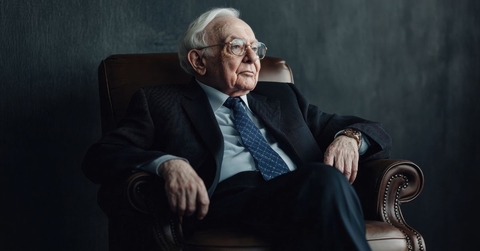 ai image of warren buffett sitting