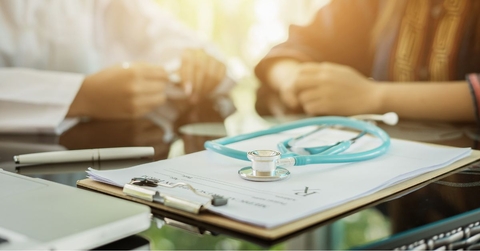 medical chart in doctor&#x27;s office