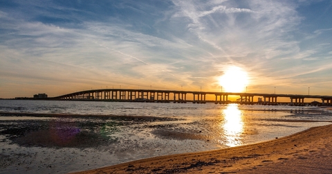 A bridge in Biloxi, Mississippi