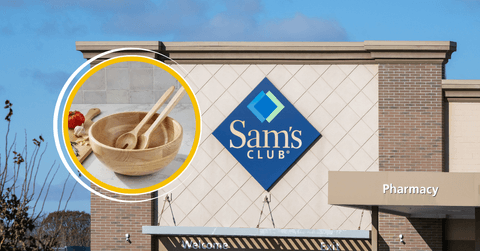 Sam&#x27;s Club store and a wooden salad bowl product