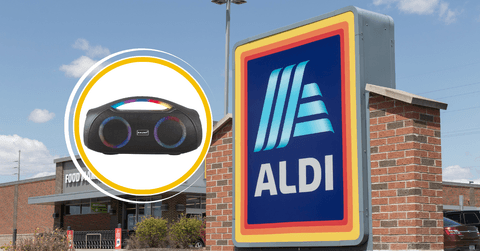 Aldi store and a speaker product