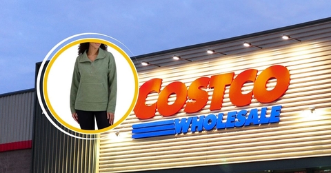 Costco storefront with quarter zip