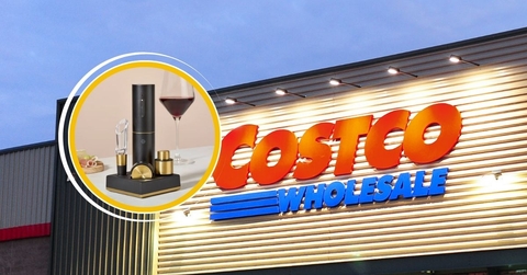 Costco store with electric wine set 