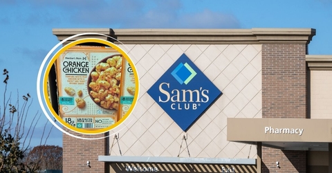 Sam's Club store with Member's Mark Orange Chicken