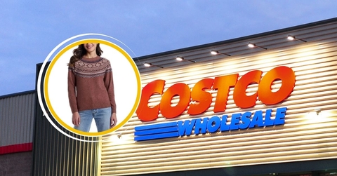 Costco storefront with sweater