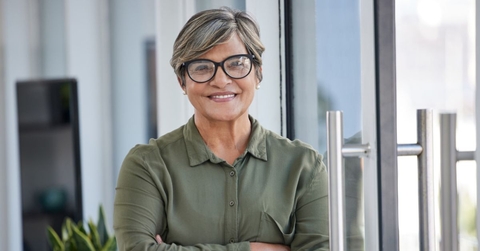 smiling older woman
